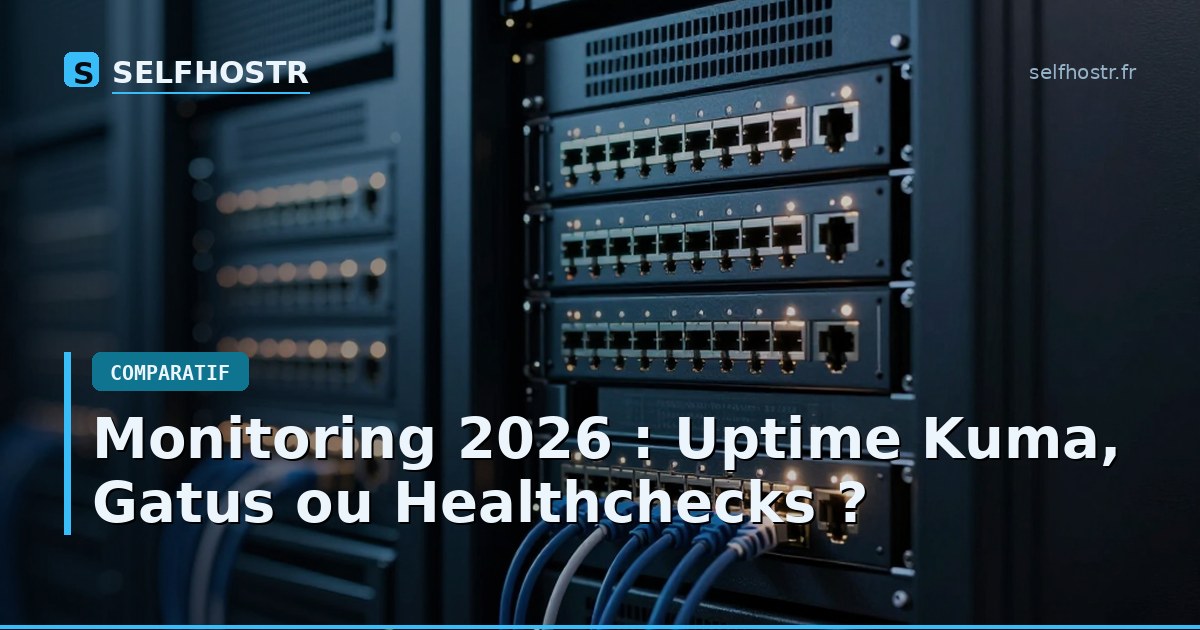 Monitoring 2026 : Uptime Kuma, Gatus ou Healthchecks ?